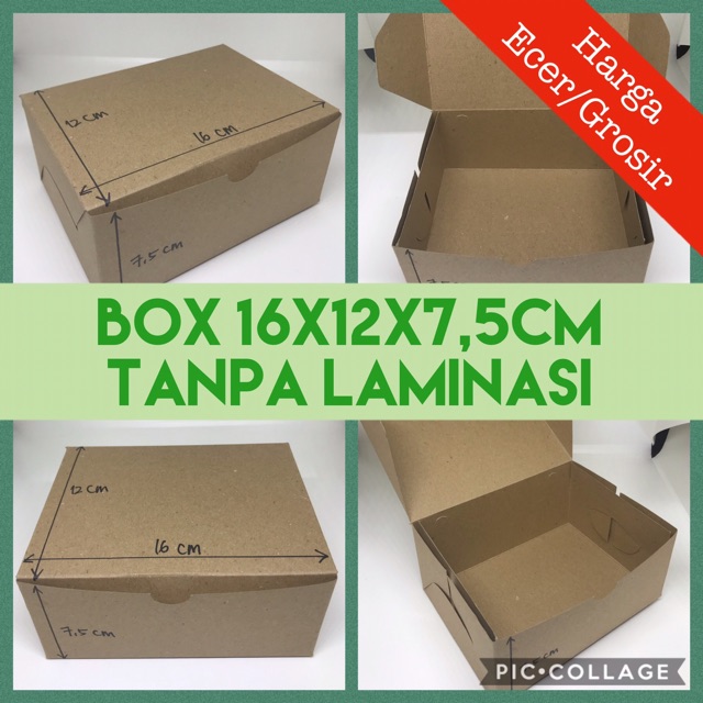 Dos / Box / Kotak Kue Uk. 16x12x7,5cm - B 02 / R5