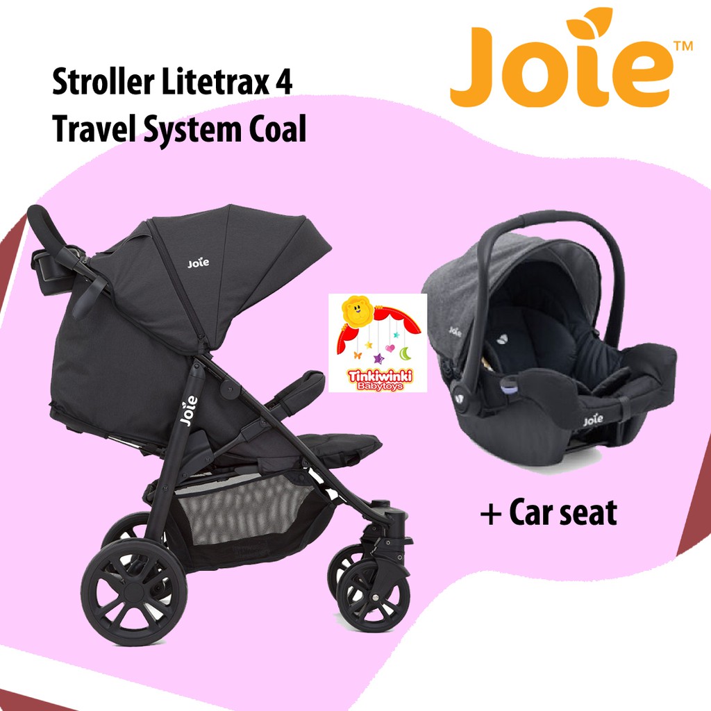 JOIE Stroller Litetrax 4 Travel System Coal