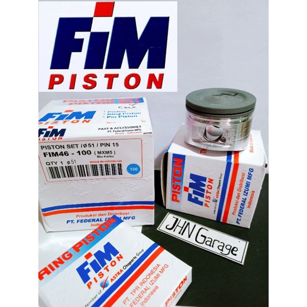 FIM46 Piston Kit / Seher Mio Smile Sporty Soul Nouvo