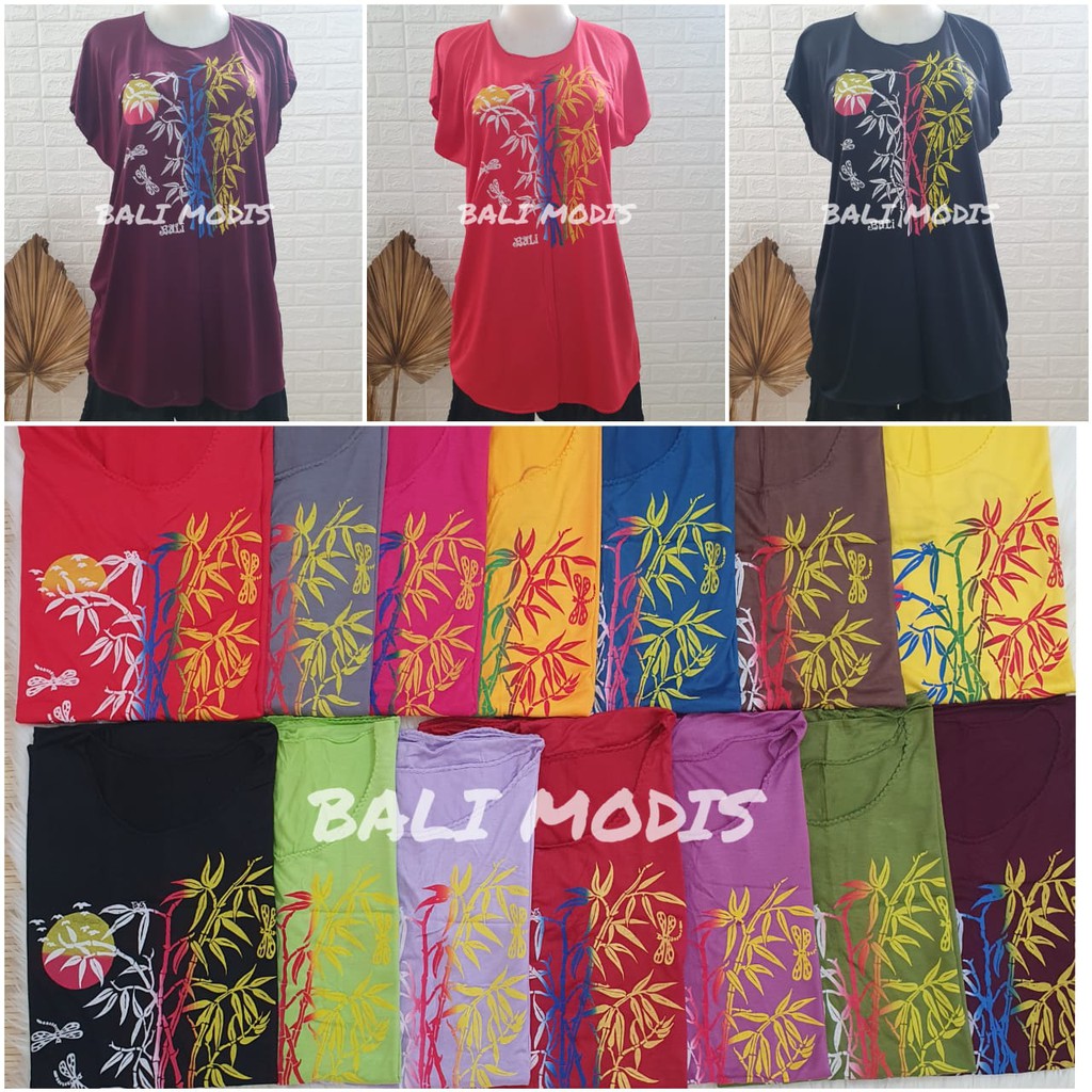 BAJU ATASAN KAOS BAMBU BALI XL