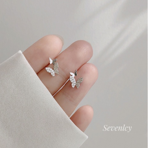 Anting Mutiara Bahan sterling silver Gaya Korea Untuk Wanita