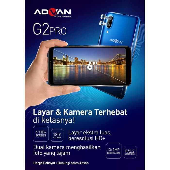 Advan G2 Pro 3/32 Ram 3GB Internal 32GB Garansi Resmi