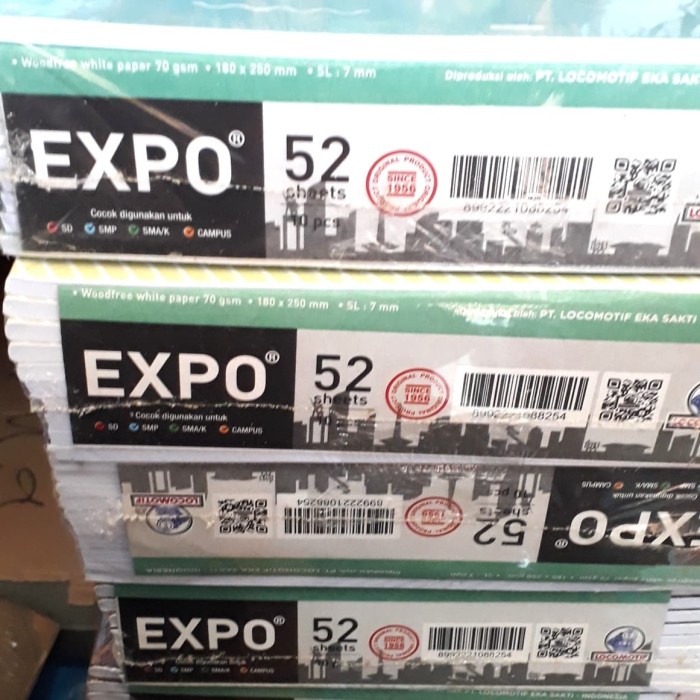 

Buku Tulis Expo 52 Lembar / Boxy / Campus 1 Pak Isi 10 Buku 095