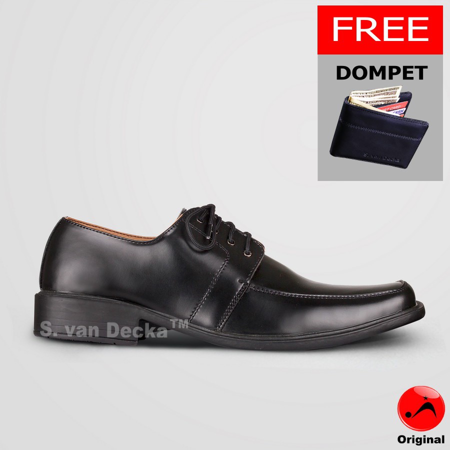 Sepatu Formal Pria S.van Decka D-TK019 + Gratis Dompet