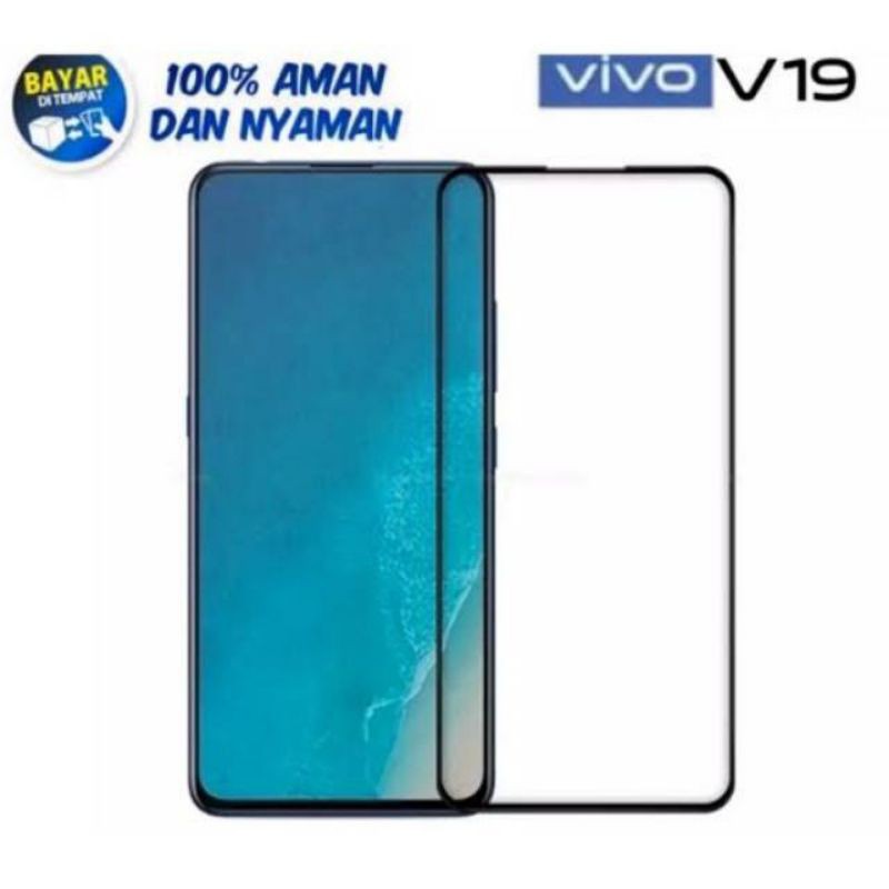 TEMPERED GLASS VIVO V19 FULL COVER KUALITAS PREMIUM QUALITY