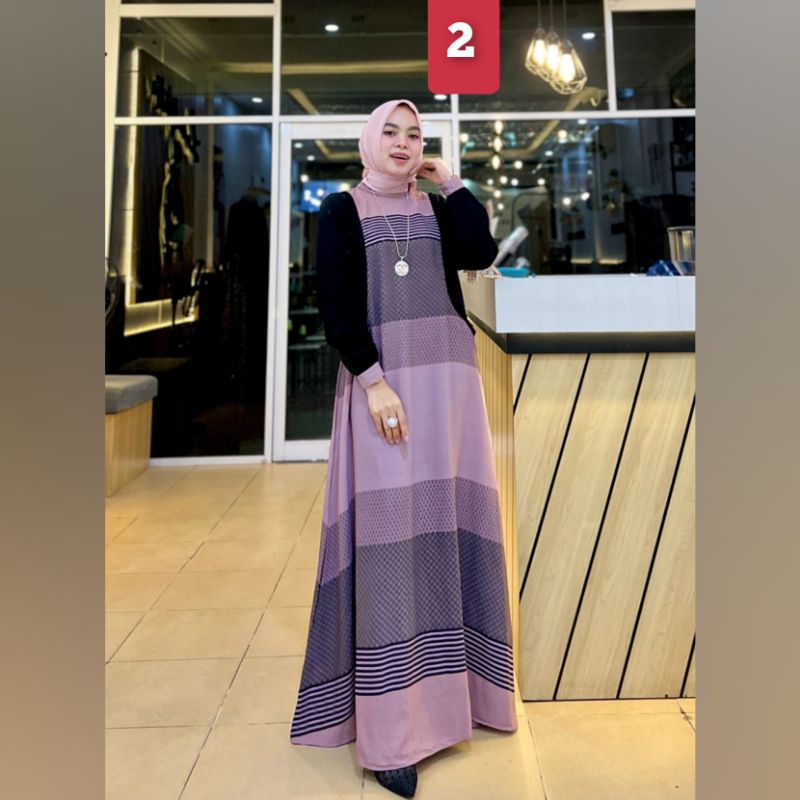 GAMIS WANITA TERBARU DARI HMF LUXURY Khaira Dress