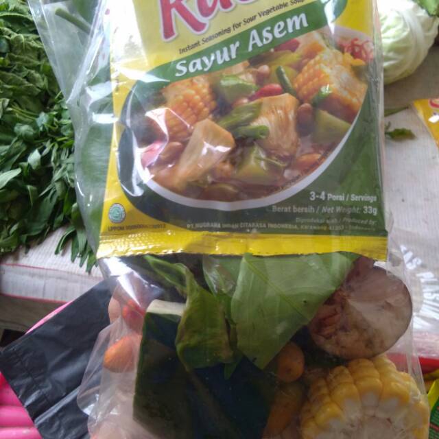 

Sayur Asem Lengkap + Bumbu Racik Sayuran Segar Berkuah