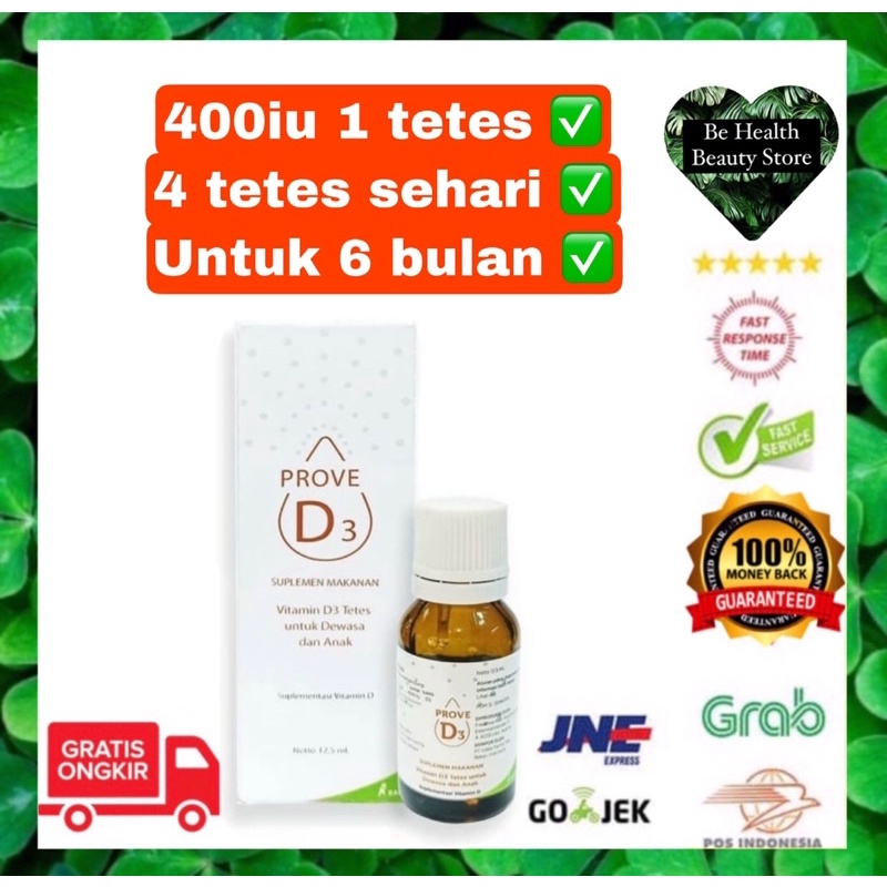 Prove D3 Drop Vitamin D3 400 IU Tetes 12.5 ml Kalbe Farma Suplemen ORI