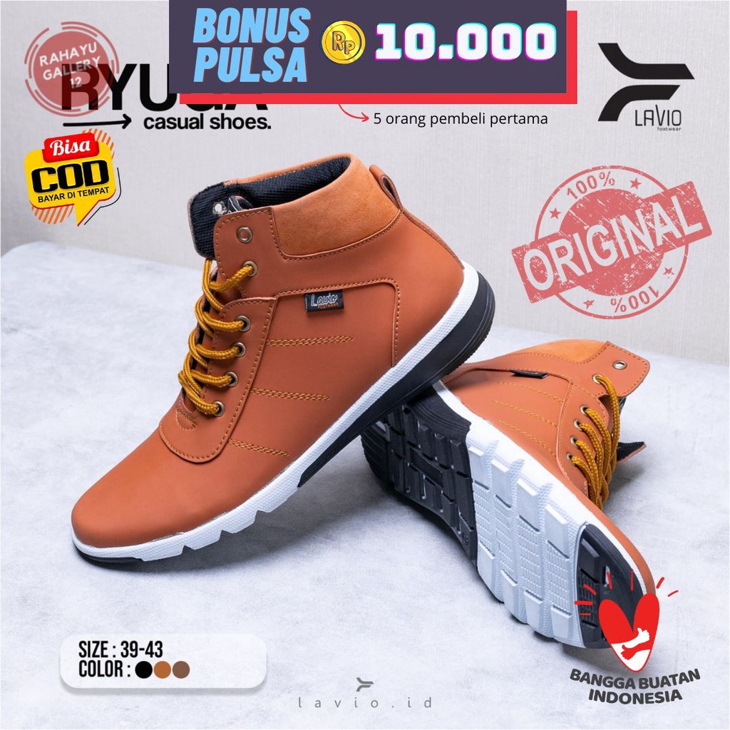 Sepatu Casual Pria Original Lavio Ryuga Kasual Cowok Keren