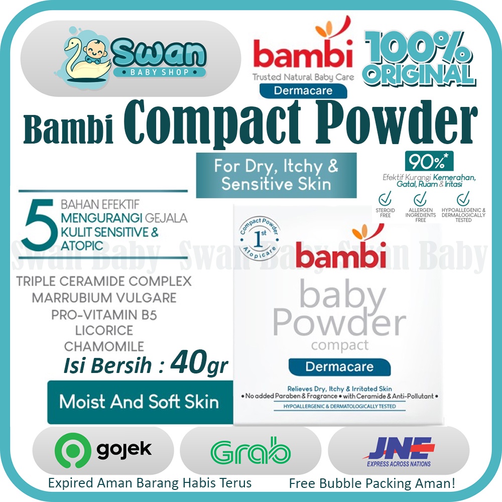 Bambi Baby Powder Compact Dermacare 40g