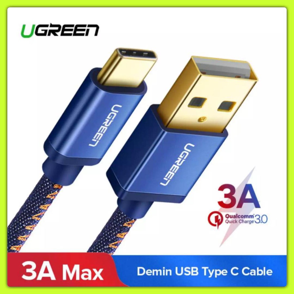 Ugreen Kabel Charger Type C 2A Denim Original