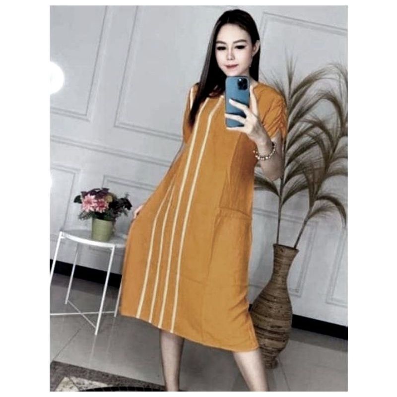 DASTER ANDIN IKATAN CINTA | RAYON SUPER GRADE A | DASTER KEKINIAN BUSUI || DASTER ARAB-Kunyit tua