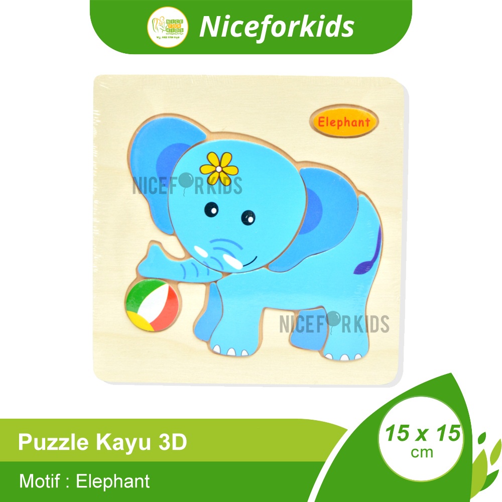 Puzzle Kayu 3D Anak / Wooden Puzzle / Mainan Edukasasi Anak Puzzle Lucu