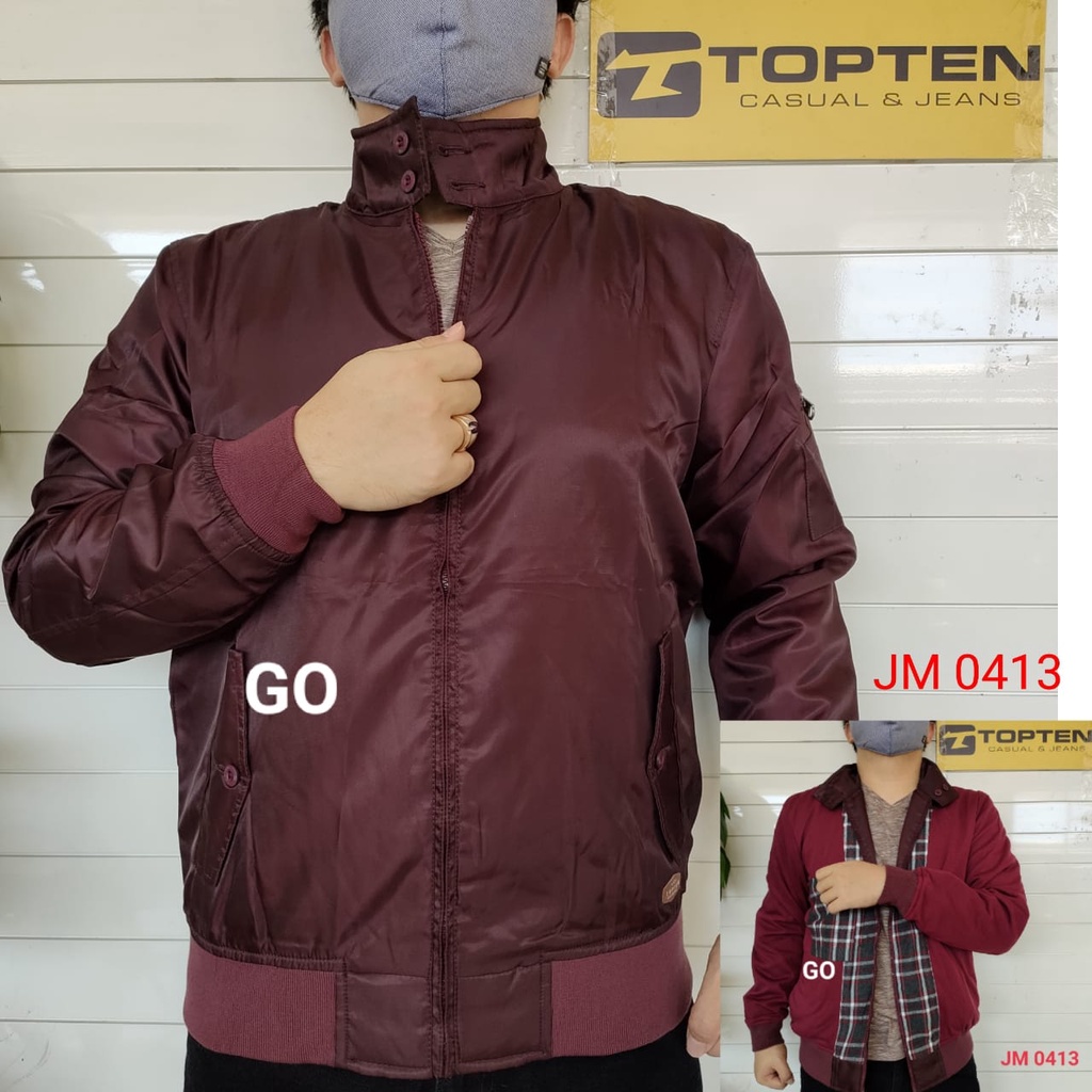 gof TA TOPTEN JAKET PARASUT Cowok Casual Jaket Pria Tebal Cowok Baru