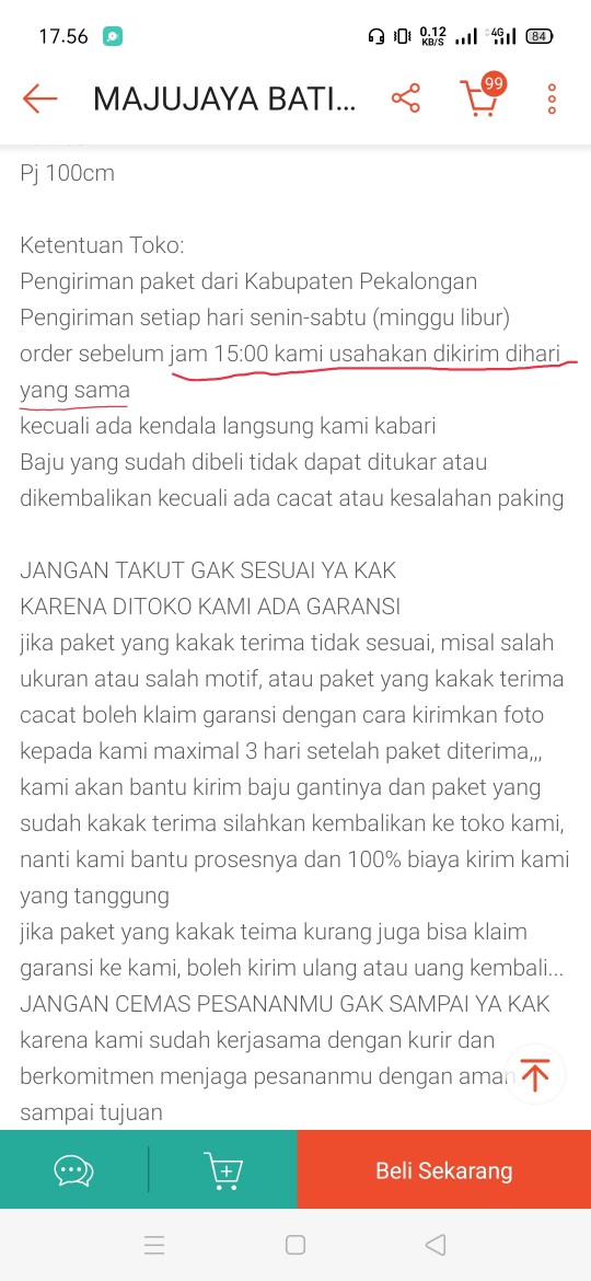 Majujaya Batik - Couple Batik Gamis / Dress Batik Couple - Cb308