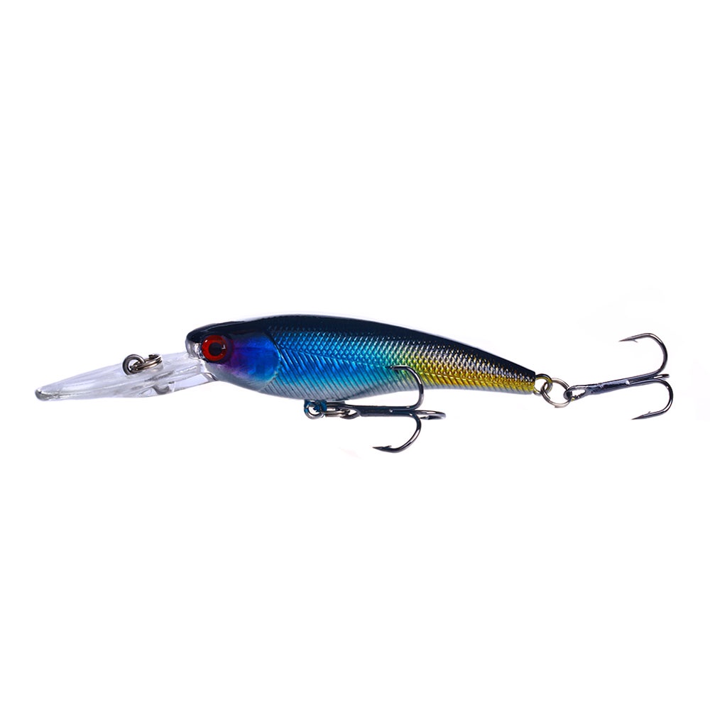 HENGJIA 1PCS 9.5CM 8G Floating Umpan Pancing Fishing Lure Minnow Swimbait Bass Bait Wobbler Ikan Tackle