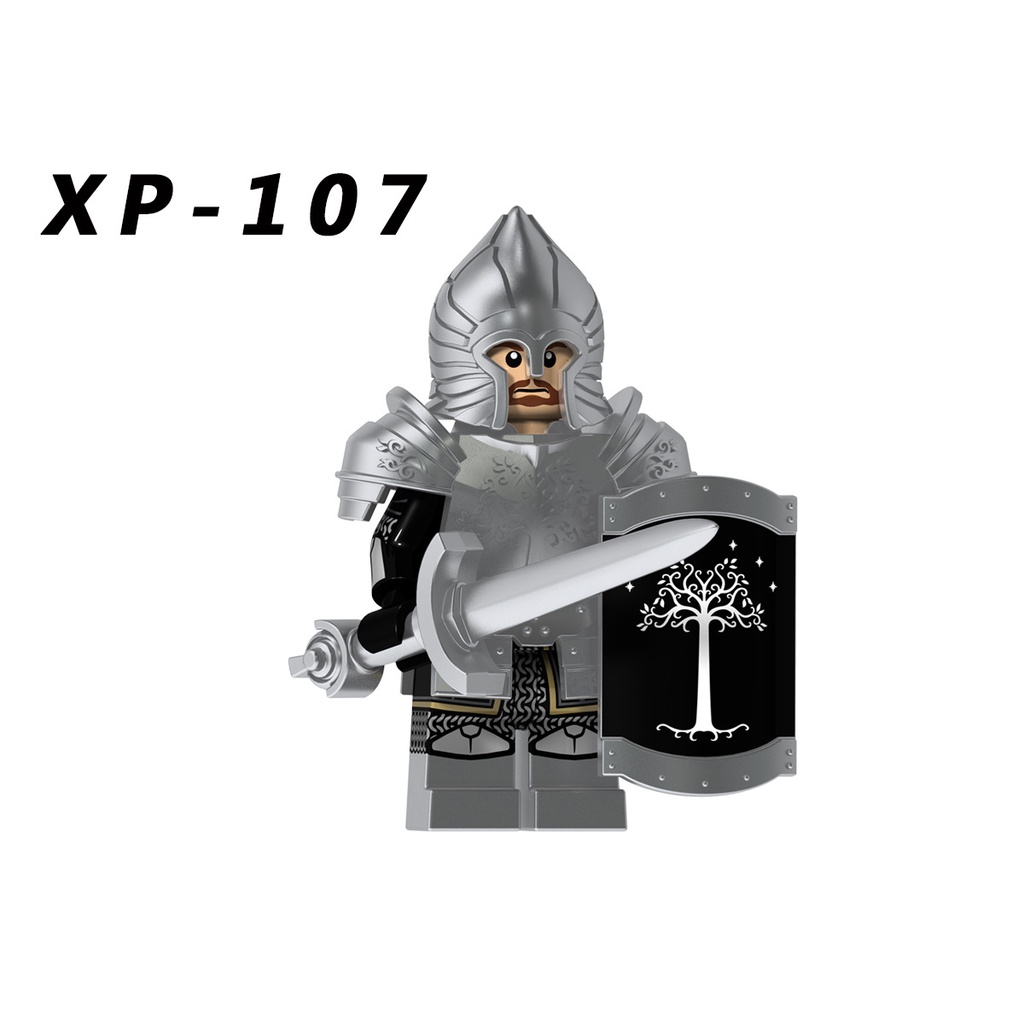 Mainan Balok Bangunsusun Model Lego Minifigures Bentuk Prajurit Lord of The Rings Untuk Anak KT1014 KT1015