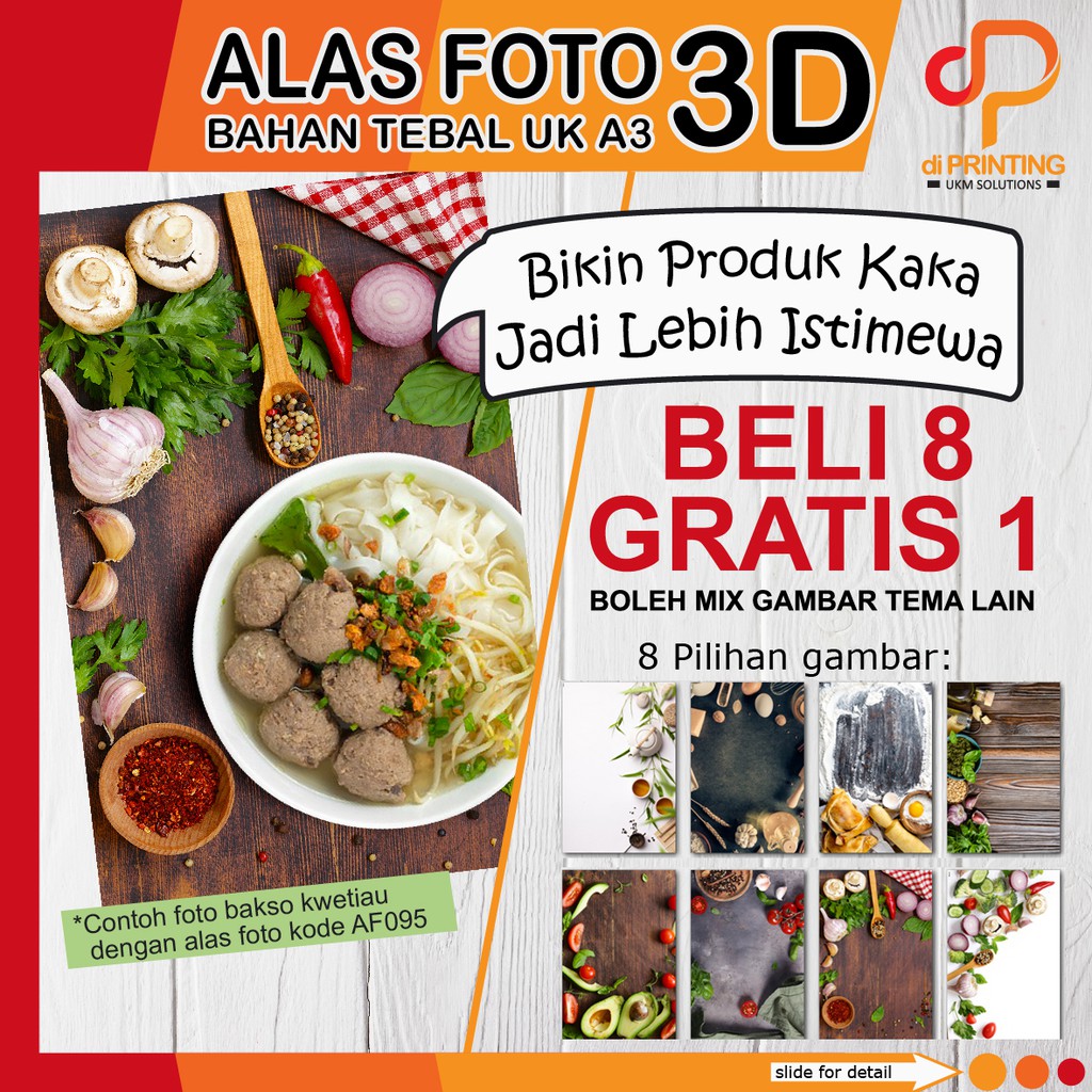 BACKGROUND FOTO OLSHOP A3+ TEMA MAKANAN PART 6