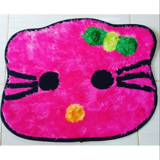 Keset Bulu Rasfur Karakter Hello Kitty Lucu