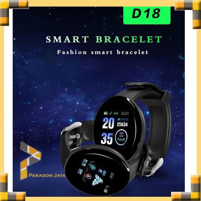 harga promo Barang bagus Smartwatch D18 Jam Tangan Smartband D18 spt Xiaomi Miband Waterproof