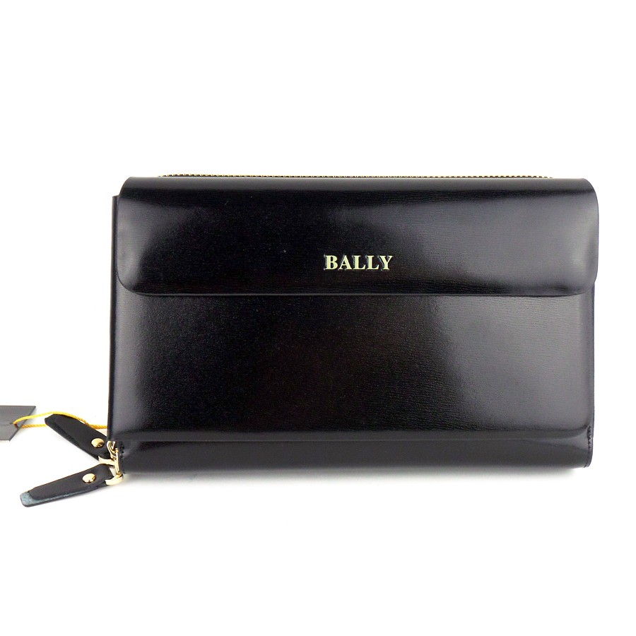 HANDBAG CLUTCH TAS TANGAN PRIA WANITA UNISEX KULIT IMPORT MURAH | BALLY 602-3B BLACK