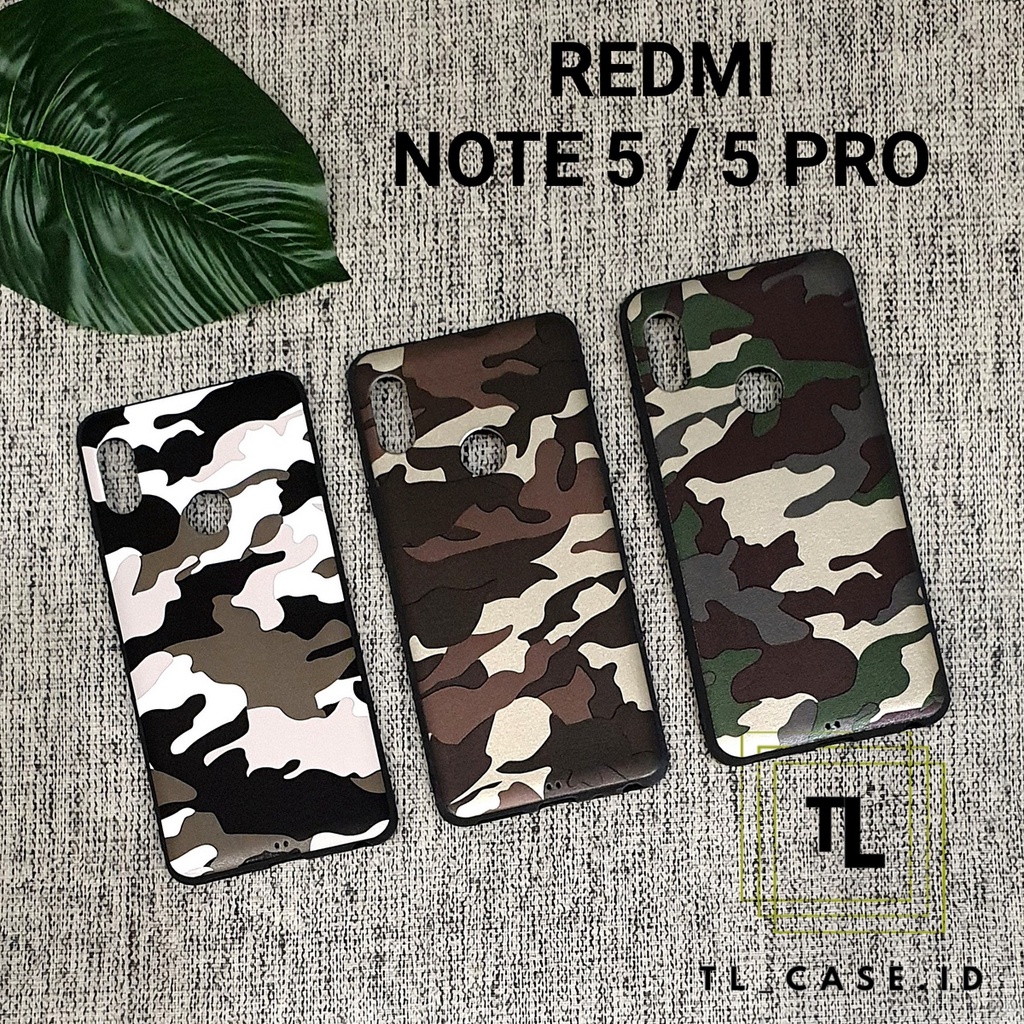 XIAOMI MI A2 MI 6X MI A2 LITE REDMI 6 PRO REDMI GO REDMI 5 5 PLUS 7 7A REDMI NOTE 5A NO FINGER REDMI NOTE 5 5 PRO REDMI NOTE 7 | ARMY Soft Case Loreng Tentara