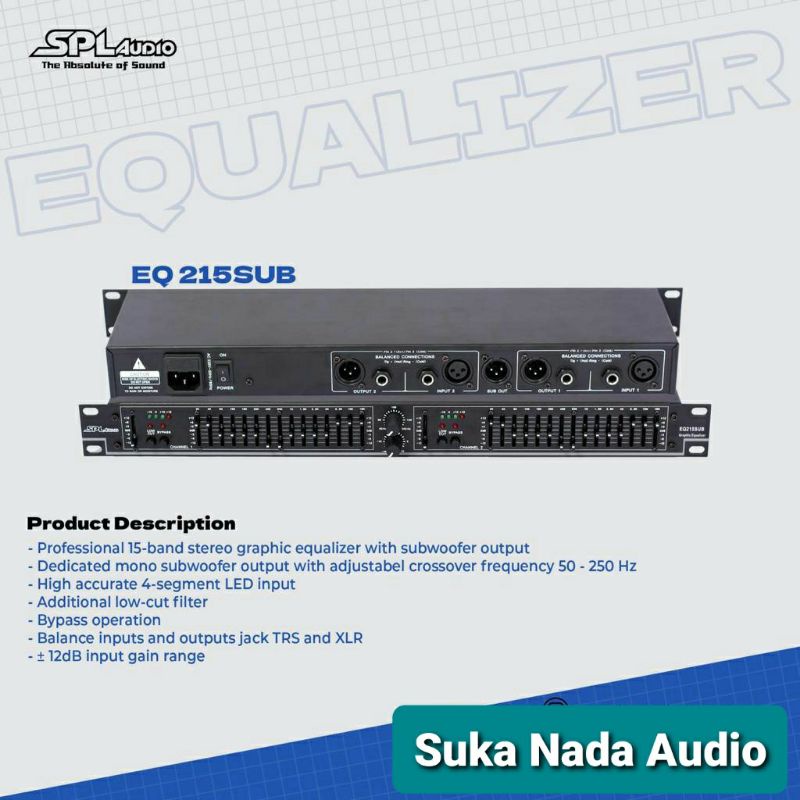EQUALIZER  SPL AUDIO EQ 215+SUB ORIGINAL