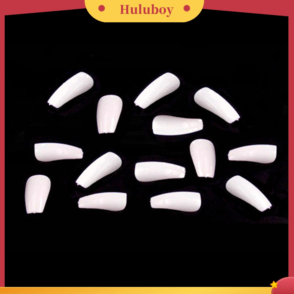 Huluboy Huluboy♡ 100pcs Stiker Kuku Palsu Full Cover Untuk Dekorasi Manicure / Fototerapi