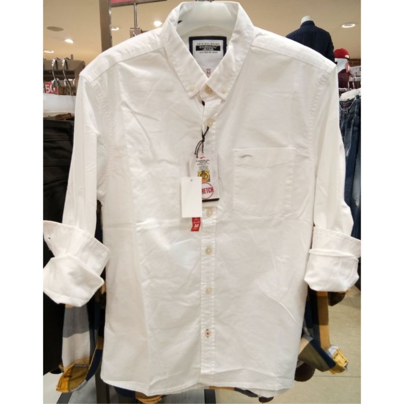 Cardinal jeans original mens CAKAI01921J 08A kemeja lengan panjang pria putih