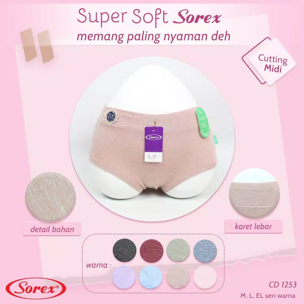 CD Sorex 1253 Super Soft CD Halus Lembut Nyaman Sorex Asli