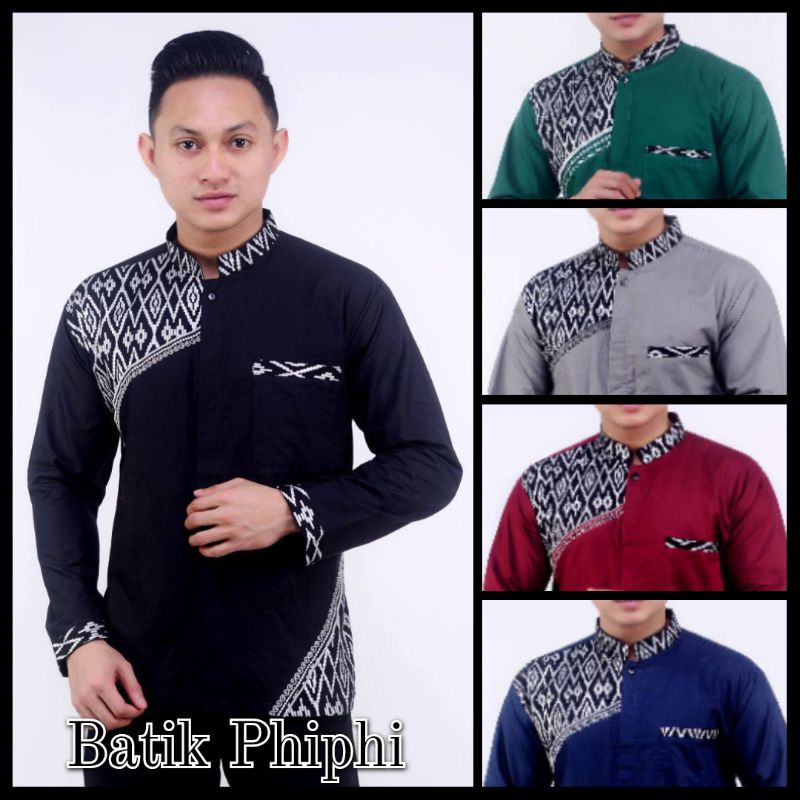 Baju koko pria lengan panjang