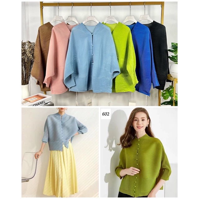 Top Button Pleats Bangkok Premium // Atasan Plisket Prisket Bangkok Import