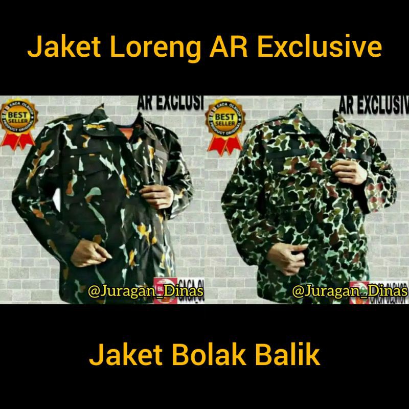 JAKET LORENG BRIMOB TUTUL PELOPOR AR EXCLUSIVE BOLAK BALIK POLRI POLISI