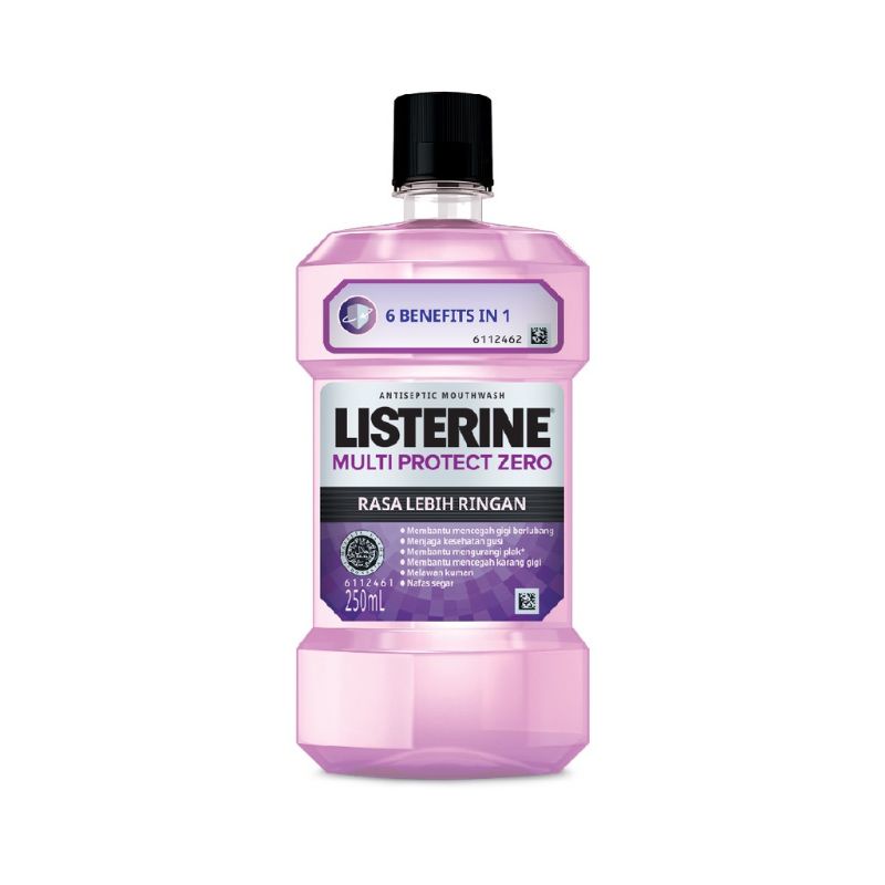 LISTERINE Multi Protect Zero Antiseptic Mouthwash / Obat Kumur Antiseptik 250 ml - No Alcohol