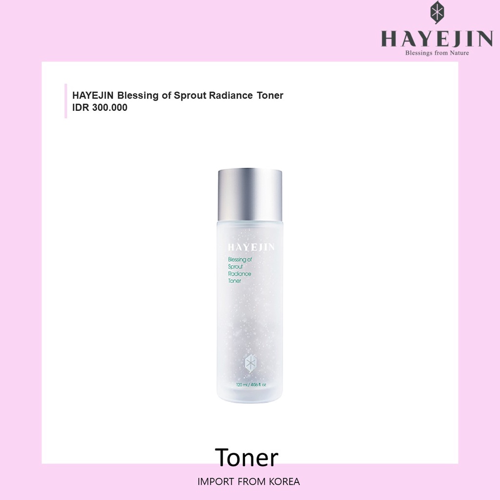 HAYEJIN Blessing of Sprout Radiance Toner