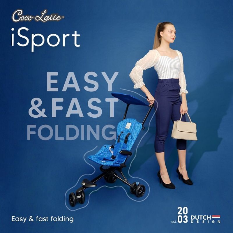 Stroller Cocolatte isport Motif / Stroller cabin UR 2008 Isport Blue