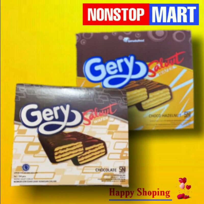 

GERY Salut wafer isi 24 pcs rasa Chocolate/Choco Hazelnut