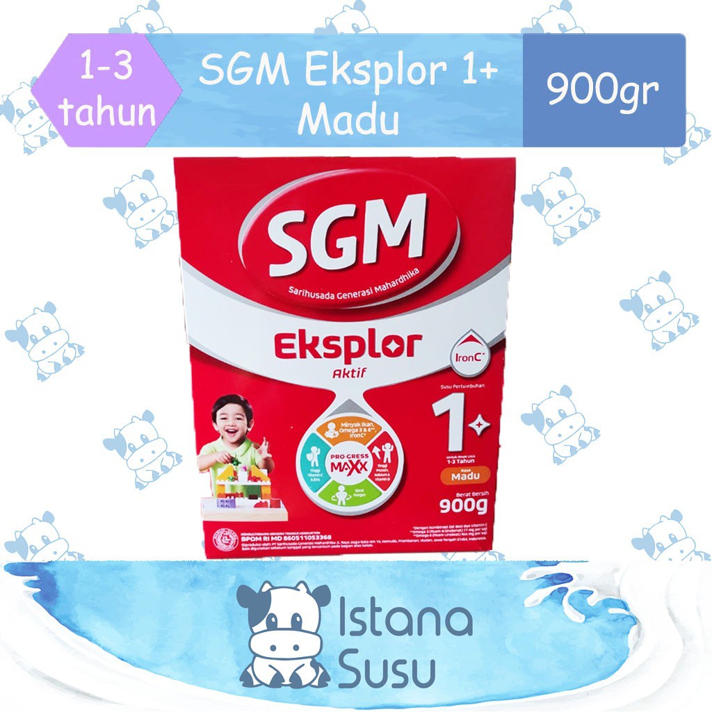 SGM Eksplor 1+ / 3+ / 5+ Plus Varian Vanila Madu 900gr