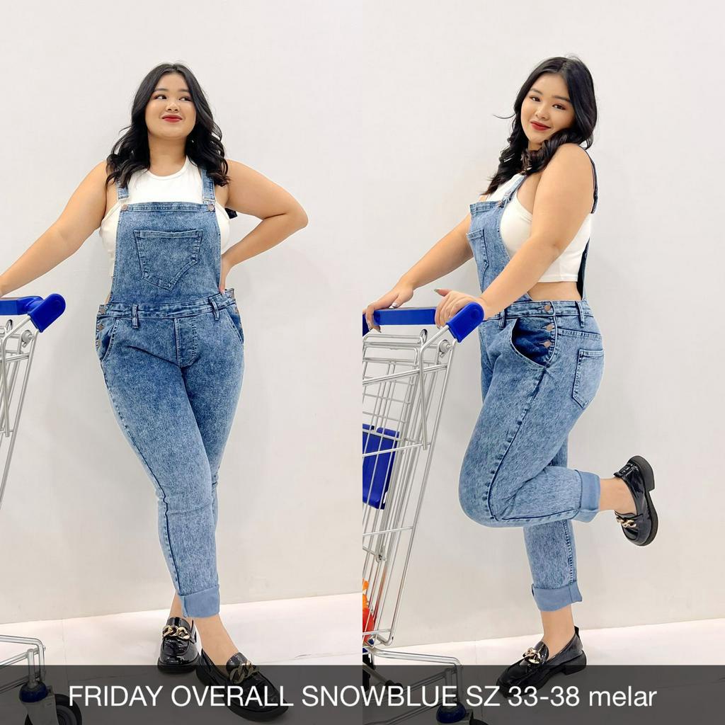 JEANS WANITA OVERALL FRIDAY