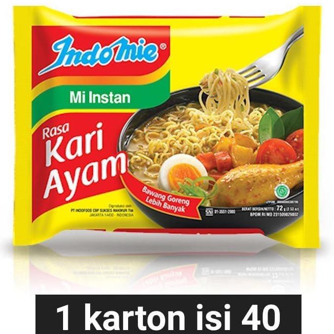 

Terlaris# Indomie Kuah Rasa Kari Ayam/Instant Noodle/Mie Kuah Isi 40 Pcs