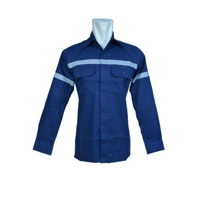 Kerja Wearpack Karyawan Baju Pabrik Harian Safety Baju Atasan Lapangan Mayestikproject
