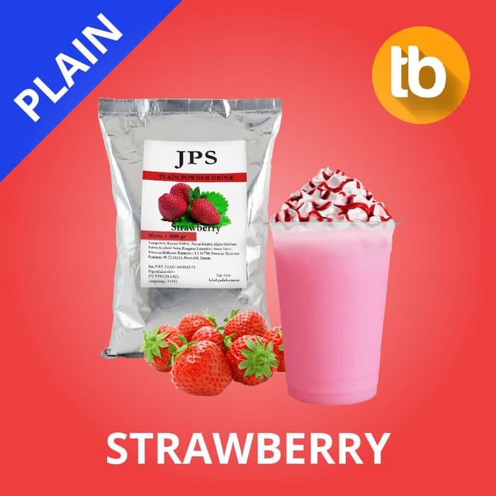 

JPS Bubuk Strawberry Plain (Bubuk minuman dan makanan)