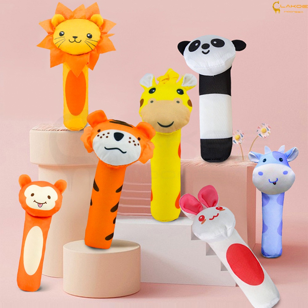 LAKOE Mainan Tangan Bayi Bunyi Baby Hand Rattle Toy Stick