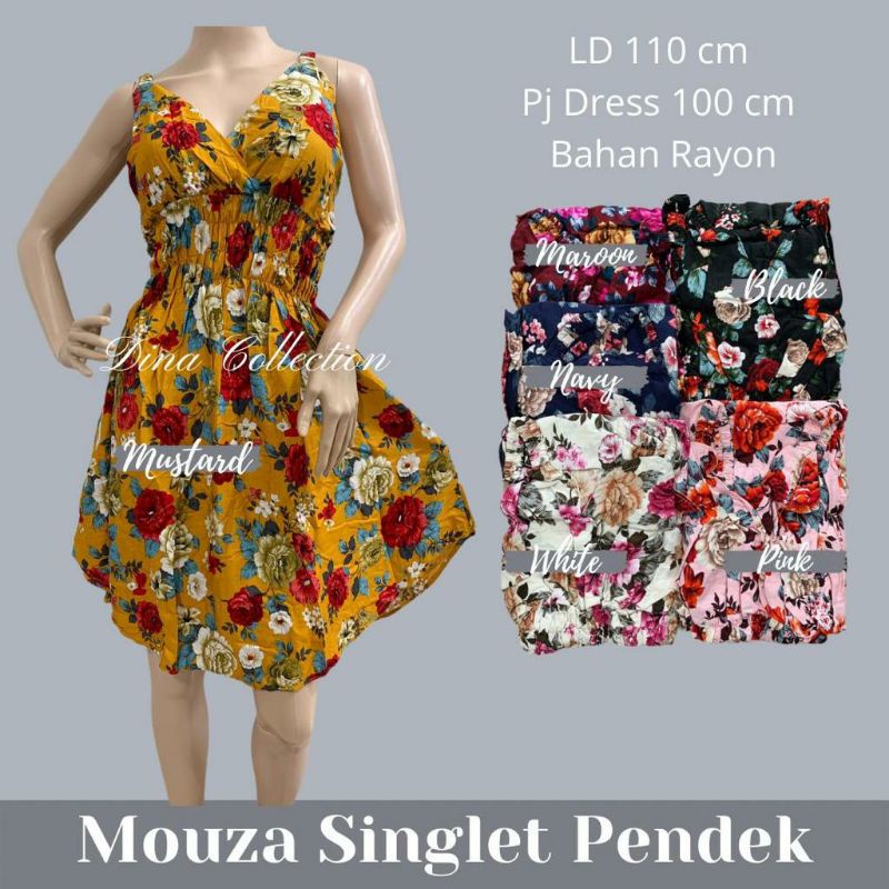 dress moza singlet pendek
