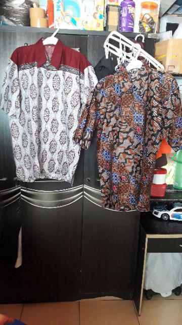 Aku Bocahmu Boss Bswart Batik Hrb026 Kenongo Hem Pendek Padi Pekalongan M L Xl Batik Pria Murah Mode