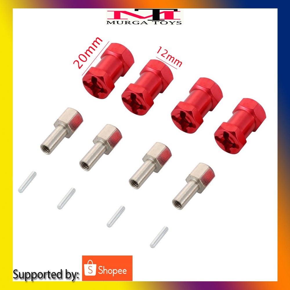 EXTENSION HEX ADAPTER HEX 12MM PANJANG 20MM RC CAR