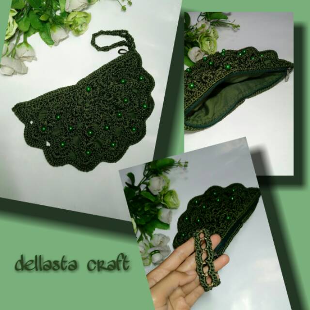 Pouch rajut / dompet rajut / crochet pouch