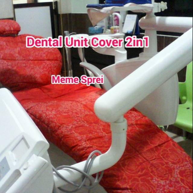 Dental Unit Cover 2in1 BOLAK BALIK BEDA MOTIF, EMPUK &amp; NYAMAN