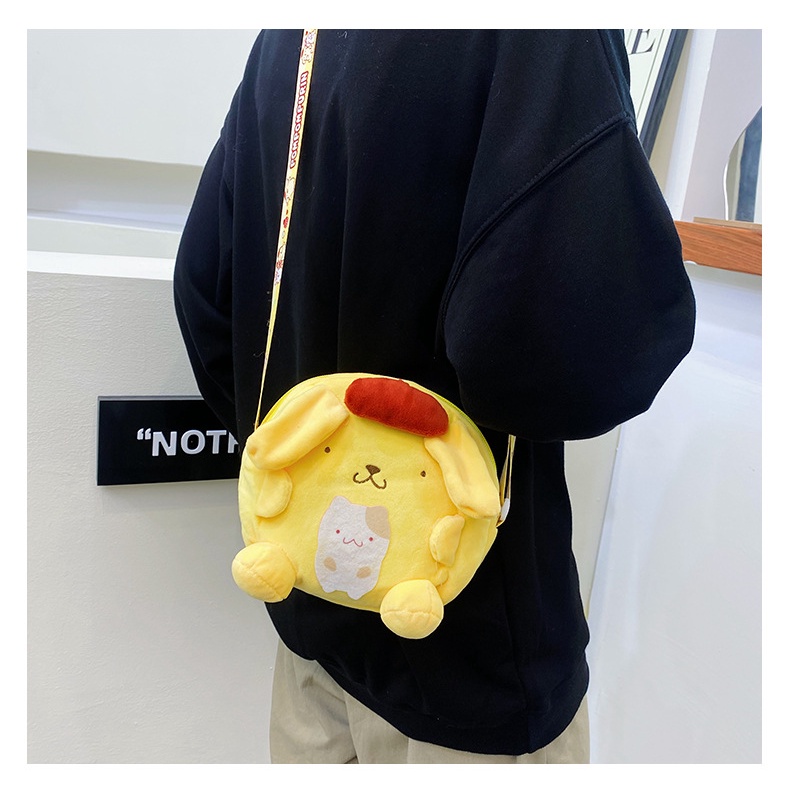 Drozenb Tas Selempang Wanita Boneka Import Model Korea/Tas Selempang Sanrio/Tas Boneka Slingbag Anak