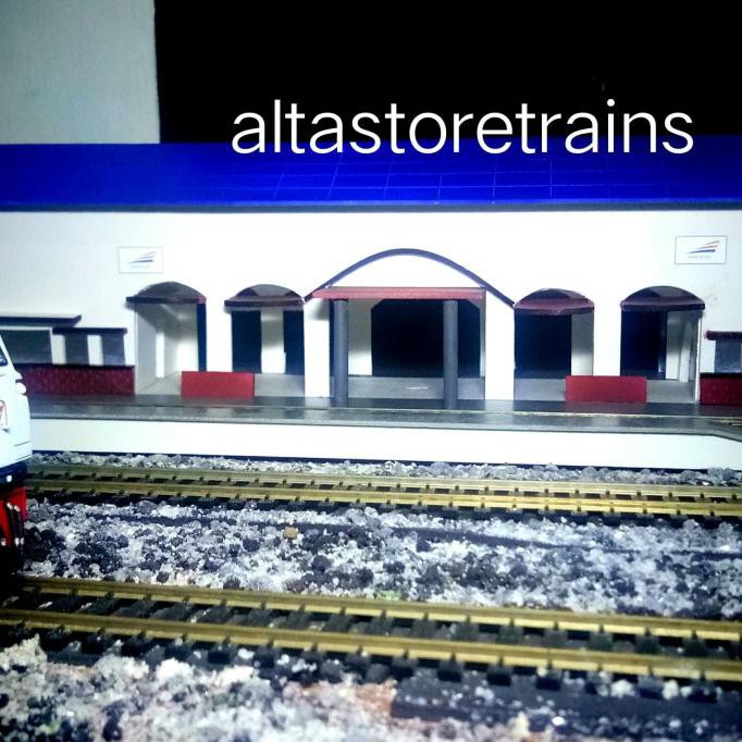 MINIATUR STASIUN KERETA API (ALTASTORE HANDMADE)